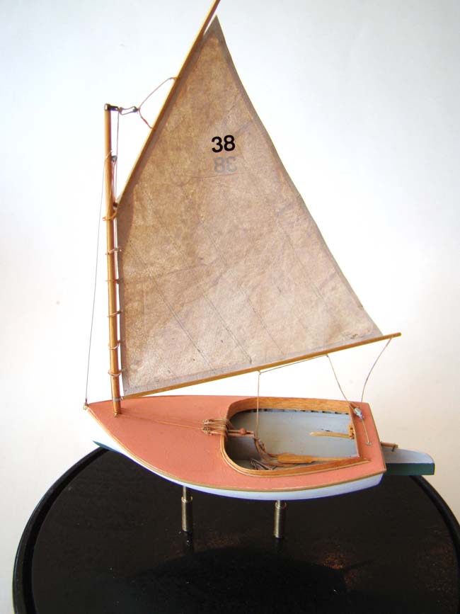 A Scratch Built Miniature BEETLE CATBOAT circa 1921 in 1:48 scale — image 2
